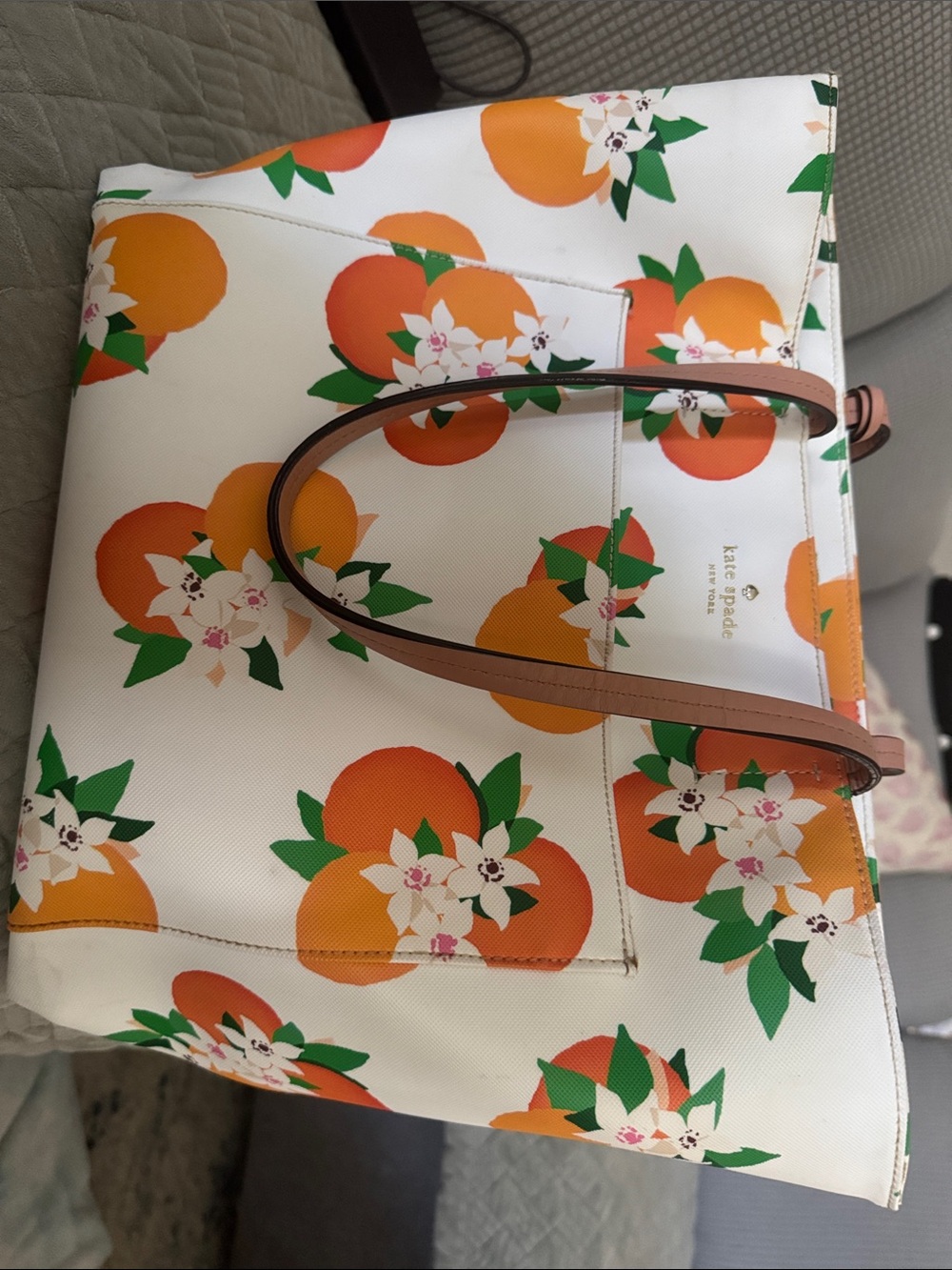 Kate Spade Harding Street Orange Tote - Picture 12 of 16